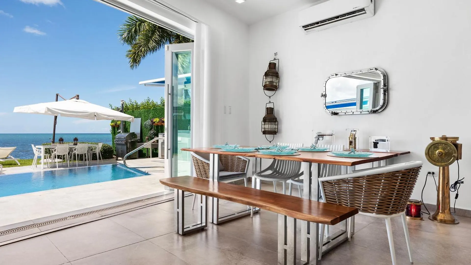 Ocean Front Luxury Villa With Pier And Heated Pool - Self Check In - Vj1 Cabo Rojo